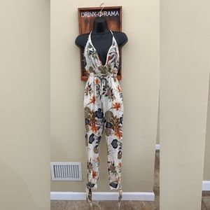 NWOT Floral print jumpsuit